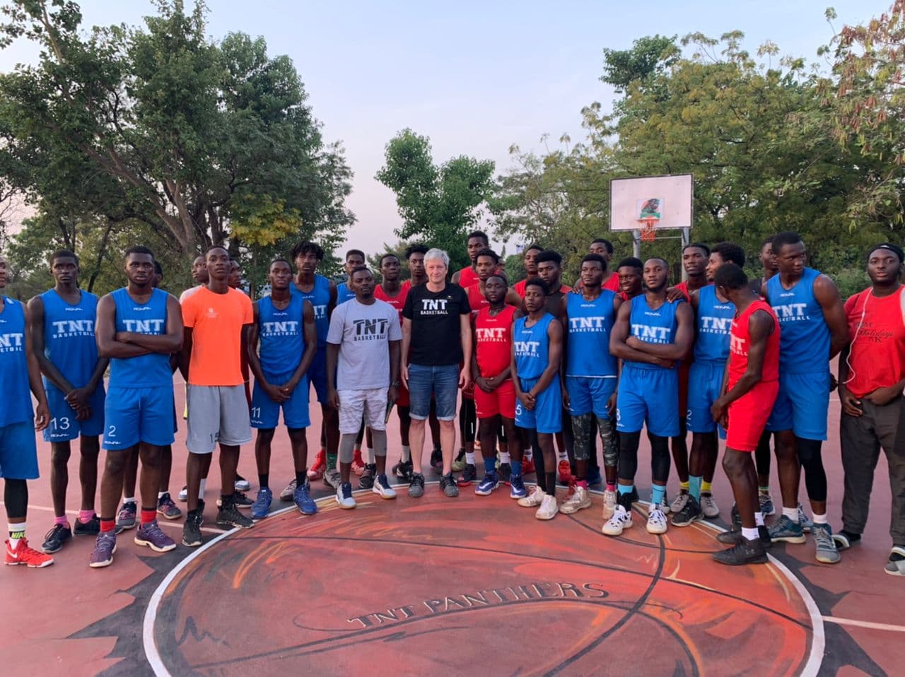 TNT Panthers players and coaches